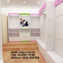 Thiết kế cửa hàng thời trang trẻ em Mèo Tom - Như Quỳnh